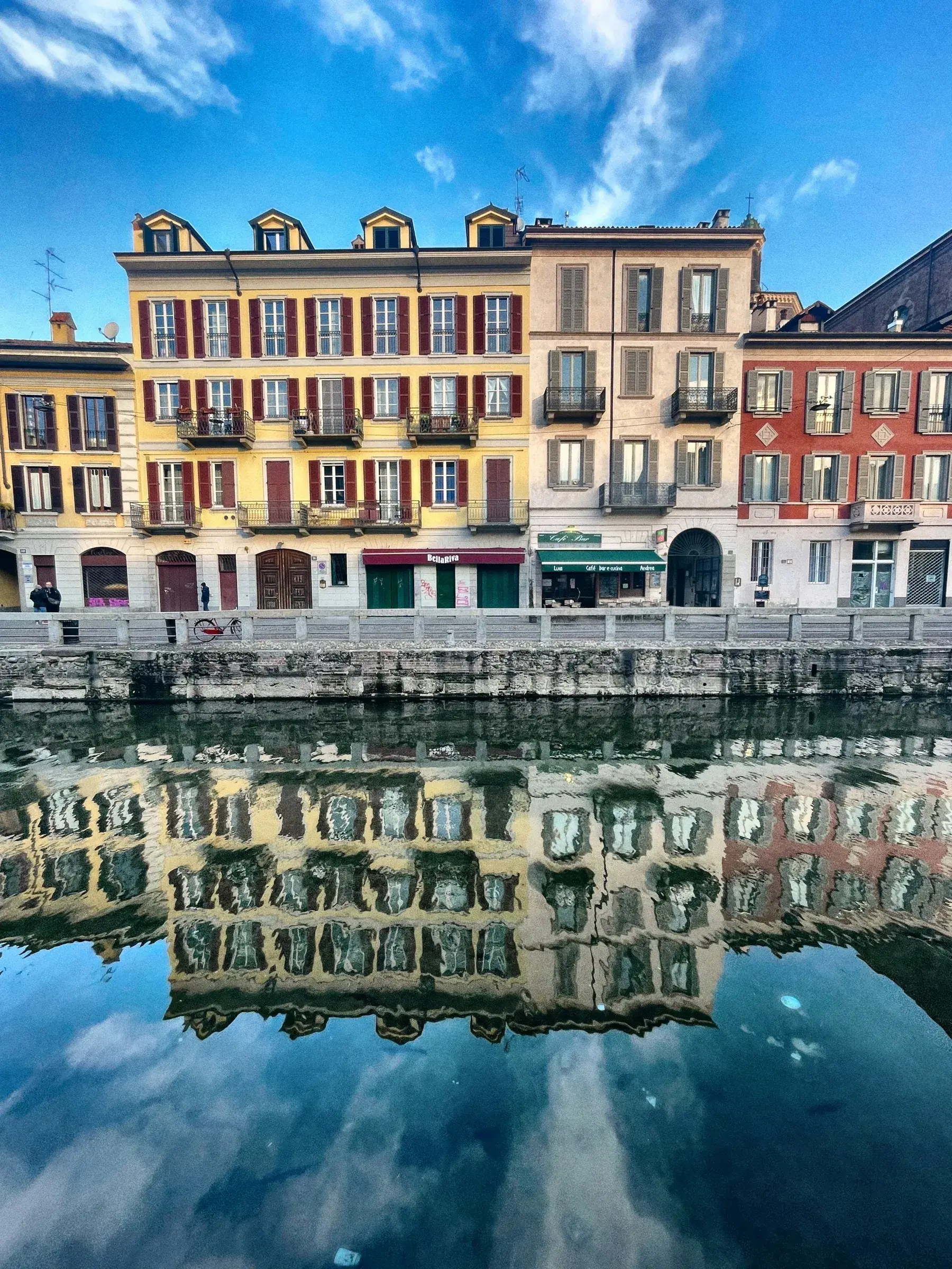 I Navigli, riflessi sull’acqua